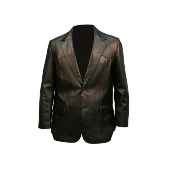 Leather Texedo Coat