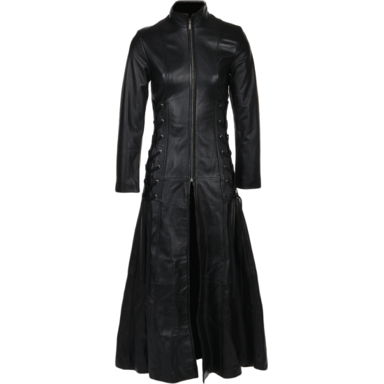 Leather Long Coat for Women