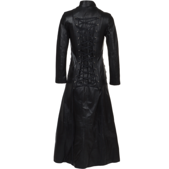 Leather Long Coat for Women